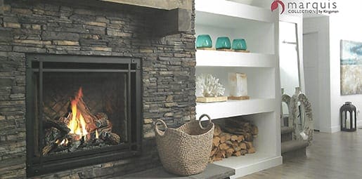 Gull Lake Brick Fireplace