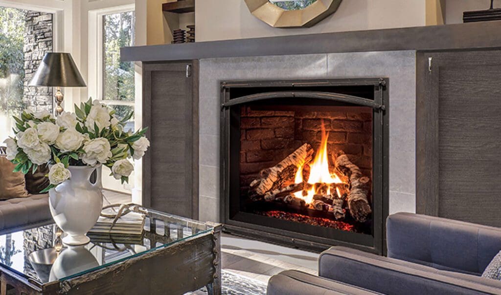 Modern fireplace set